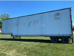 An old Santa Fe Trailer still in use for Mckginnis Amusements